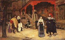 James Tissot Meeting of Faust and Marguerite china oil painting image